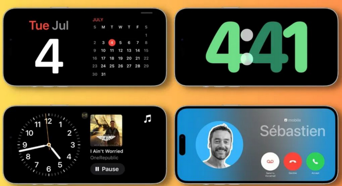 宿州苹果手机维修分享iOS17横屏充电待机显示有什么好处 